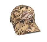 Flying Fisherman Redfish Camo Cap (Brown Camo, One Size)