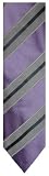 Men's Donald J. Trump Necktie Neck Tie Signature Collection Purple, Charcoal and Silver