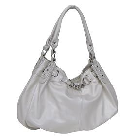 Studded Satchel/Handbag - White & Grey Colors Available