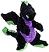 goDog 770971 Dragons With Chew Guard Technology Tough Plush Dog Toy, Small Black