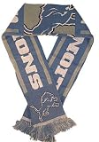 Detroit Lions Football Warm Woven Knit Stripe Team Scarf