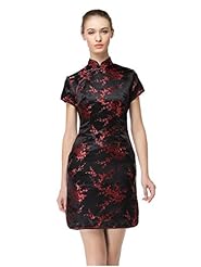Short Brocade General Print  Dress