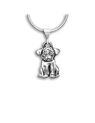 Sterling Silver Pug Pendant by The Magic Zoo