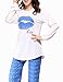 VENTELAN Women's Long Sleeve Sweet Kisses Pajama Sets Sleepwear Nightgown