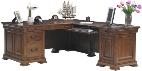 Classic Cherry L Shaped Desk