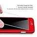 VANCKE iPhone 7 Plus case,Full Body Slim Fit Case with Tempered Glass Screen Protector Ultra Thin Light Weight Hard Snap-On for Apple iPhone 7 Plus 5.5 inch (red)