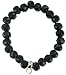 Chrysalis Natural Onyx Bracelet Silver Charm Loop