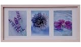 Zoom Produkt-Bild: Edler HENZO Holzbilderrahmen - f&uuml;r 3 Bilder - 13 x 18 cm - Bilderrahmen aus Holz & Glas - Foto Rahmen - Holzrahmen