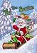 Santa Sledding Mini Flag