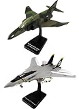 SMITHSONIAN InAir E-Z Build 2pc Set - F-14 Jolly Roger and F4 Phantom