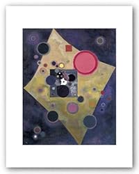 Accent en Rose, 1926 by Wassily Kandinsky 10"x8" Art Print Poster