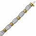 Two Tone Wavy Diamond Bracelet