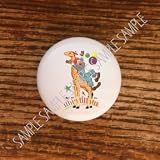 VINTAGE CIRCUS CLOWN DRAWER PULLS KNOBS