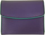 Baekgaard Violet Kelly Green Vivid Vibrant chic Genuine leather Pocket Wallet