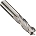 Niagara Cutter C330 Carbide Square Nose End Mills, Inch, Uncoated (Bright) Finish, Roughing and Finishing Cut, 30 Degree Helix, For Use With All Materials