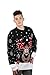 Men's Vintage Reindeer Christmas Jumper crew neck pullover Sweater