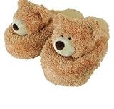 Aroma Home Warm and Cozy Bear Heatable Slippers Fragranced with Cypress and Lemongrass Pure Essential Oils