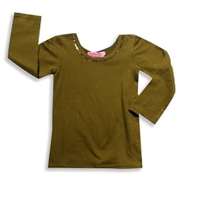 Haven Girl - Girls Long Sleeve Top, Cocoa