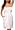WHITE SATIN STRAPLESS EVENING PARTY DRESS WITH POCKETS, Small