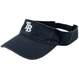 Twins Enterprise Tampa Bay Rays Navy Blue Team Logo Visor