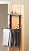 Over the Door Pant Valet - Elegant Closet Organizer (Espresso/Satin Nickel) (26.50"H x 3.0"W x 22.75"D)