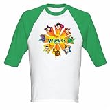 Wiggles Shirts - Circle of Stars Adult Baseball Jersey T-Shirt