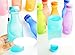 BPA-Free Candy Color Water Bottle with hand strap lanyard for sports sporting with cap small perfect for adult and kids children school 18.5-ounce /550ML
