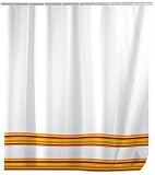 Kitchen & Housewares : Wenko Shower Curtain 120x200 Strips orange, PEVA