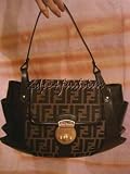 Fendi - $1120 New Fendi Authentic Zucca Logo Leather Purse Bag