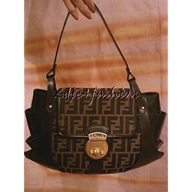 Click here to buy $1120 New Fendi Authentic Zucca Logo Leather Purse Bag by Fendi.