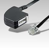 Telefon Adapter RJ11 Stecker > TAE F Buchse