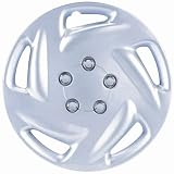 Drive Accessories KT899-15S/L 15 Silver and Lacquer ABS Plastic Wheel Cover Replica Hubcaps - Pack of 4