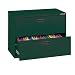 Sandusky 400 Series Forest Green Steel Lateral File Cabinet with Plastic Handle, 30" Width x 27-1/4" Height x 18" Depth, 2 Drawers