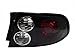 04-06 Pontiac GTO Black Monaro Style Taillights - Clear/Red (2004 2005 2006)
