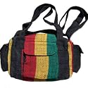 Hemp and Wool Rasta Color Bag