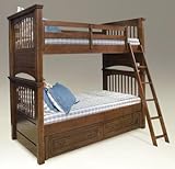 IMAGE OF Garrett Twin Or Full Boys Wood Bedroom Furniture Set: Garrett Twin Over Twin (Or Full) Bunk Bed w/ Trundle/Storage Drawer