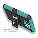 Samsung Galaxy S6 Edge Case, Cellto **Triple Layer** [Kickstand] Combo Holster Cover [Heavy Duty Rugged] Kickstand and Locking Belt Swivel Clip (Mint)