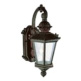 1 Light Burnished Rust Outdoor Wall Lantern - B000PGYR6W