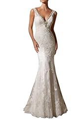 V-neck Lace 2015 Wedding Dress 