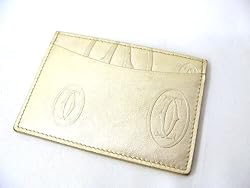 Cartier Happy Birthday Simple Card Holder in Metallic Gold
