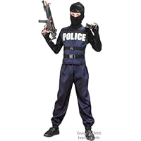 Kid's Swat Team Police Costume (Size:Medium 7-10)