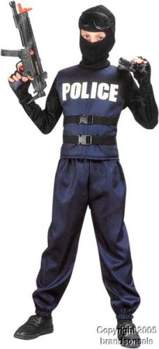 Kid's Swat Team Police Costume (Size:Medium 7-10) 