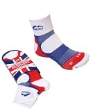 Adults White More Mile cushioned LIMITED EDITION LONDON OLYMPIC running sock