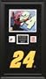 Jeff Gordon Framed 8x10 Autographed Photo with Pieces from Sheet Metal and Fire Suit