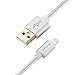 Wall Charger, OoRange Dual Port Adapter with 2 Pack Nylon Braided USB Data Charge Sync Cable for iPhone 6S, iPhone 7, iPhone 6 Plus, iPod iPhone 5 5S