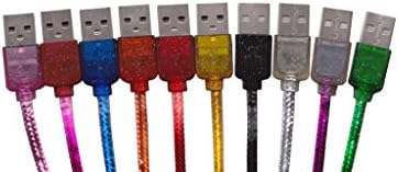 Colorful Fragrant 2in1 Air Freshner And High Speed USB 2.0 Micro USB Charging Cable Compatible With Android Samsung HTC LG Note2 Galaxy S3 S4 Data Sync Charger Cord Nokia Nexus BlackBerry Motorola and More esca16-5