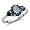 Sterling Silver Rainbow Mystic Topaz CZ Ring Sizes 7 to 9, 7
