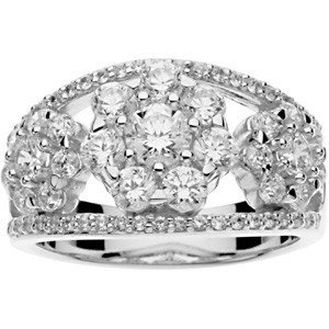 14K White Gold Diamond Right-Hand Ring – 1.85 Ct.