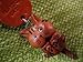 Tabby Cat Key chains * PLAYING * VANCA Craft Petit Mini Mascot Leather Japanese