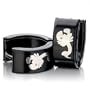 Black Silver Scorpion Hoop Earrings